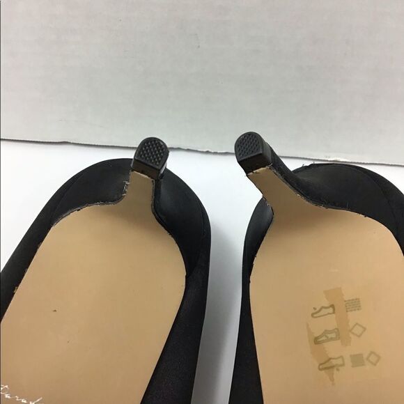 Paradox London Pink Prunella Crystal Embellished Pointed Peep Toe Heels - Picture 7 of 14